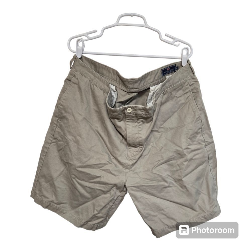 Vineyard Vines Club Shorts 42 Khaki 7 Inseam Chino Golf Casual